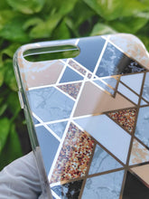 Load image into Gallery viewer, Golden Geometric Design Silicon Case for Apple Iphone 7Plus/8Plus
