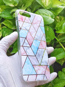 Rainbow Geometric Design Silicon Case for Apple Iphone 7/8