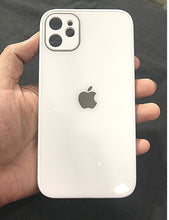 Load image into Gallery viewer, White glass camera protector premium case for Apple Iphone 11
