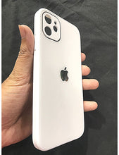 Load image into Gallery viewer, White glass camera protector premium case for Apple Iphone 11
