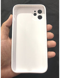 White glass camera protector premium case for Apple Iphone 11