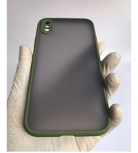 Army Green Camera Protector smoke case for Apple Iphone X/XS