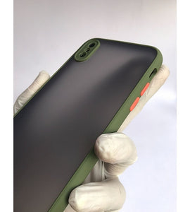 Army Green Camera Protector smoke case for Apple Iphone X/XS