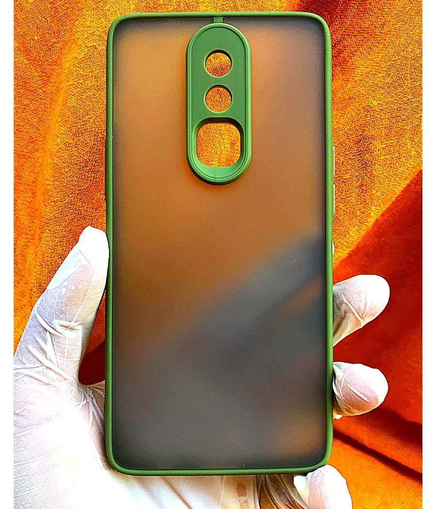 Army Green Camera Protector Smoke case for OnePlus 6