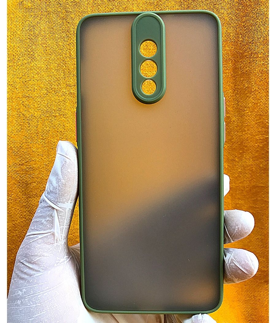 Army Green Camera Protector Smoke case for OnePlus 6T