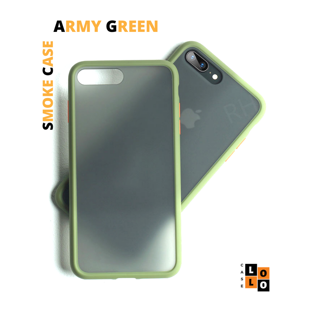Army Green smoke case for Apple Iphone 7plus/8plus