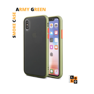 Army Green smoke case for Apple Iphone XR