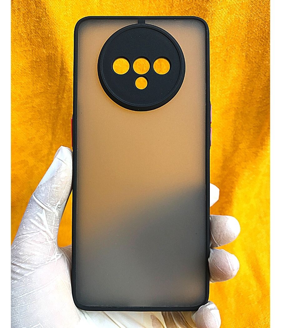Black Camera Protector Smoke case for One Plus 7T-Caselolo