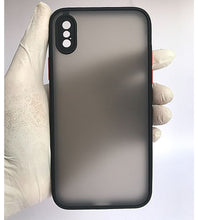 Load image into Gallery viewer, Black Camera Protector smoke case for Apple Iphone X/XS
