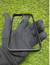 Load image into Gallery viewer, Black metal lense transparent case for Apple Iphone 11 Pro
