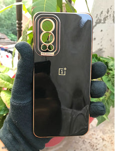 Black My Case chrome silicone case for OnePlus Nord 2