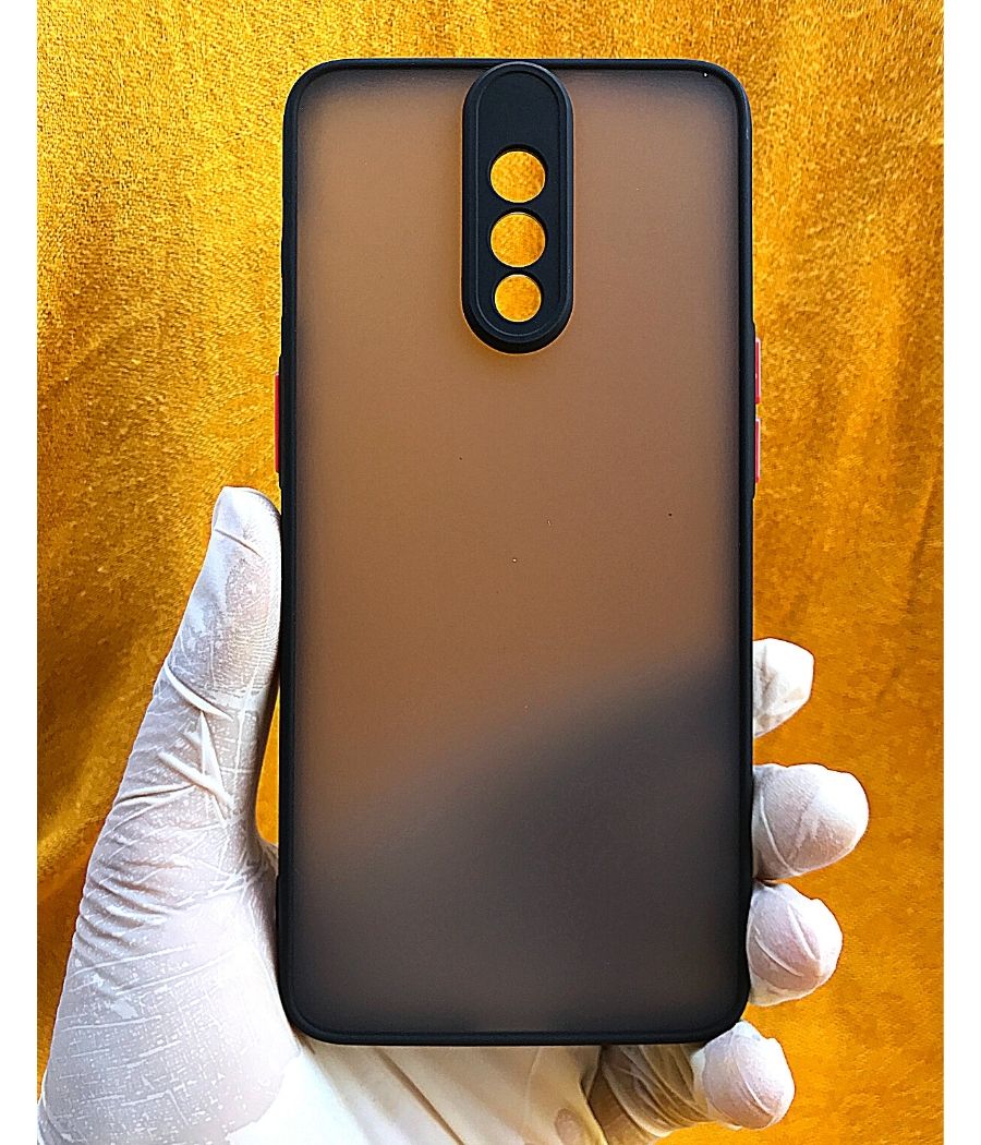 Black Camera Protector Smoke case for One Plus 7-Caselolo