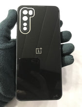 Load image into Gallery viewer, Black glass camera protector premium case for OnePlus Nord
