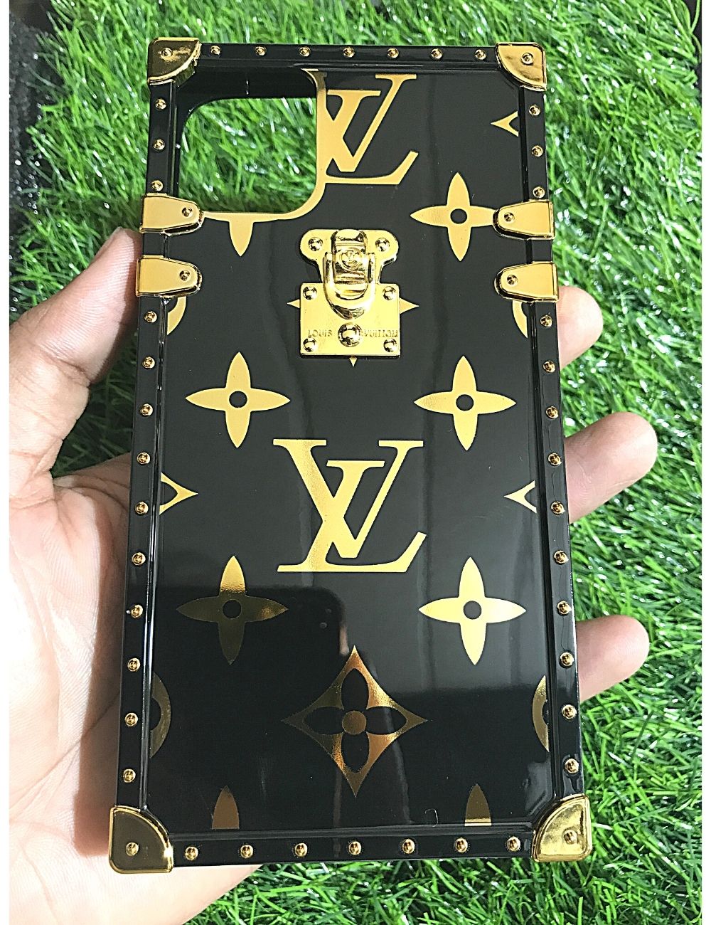 Black LV Gloss Premium case for Apple Iphone 11