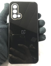 Load image into Gallery viewer, Black glass camera protector premium case for OnePlus Nord CE
