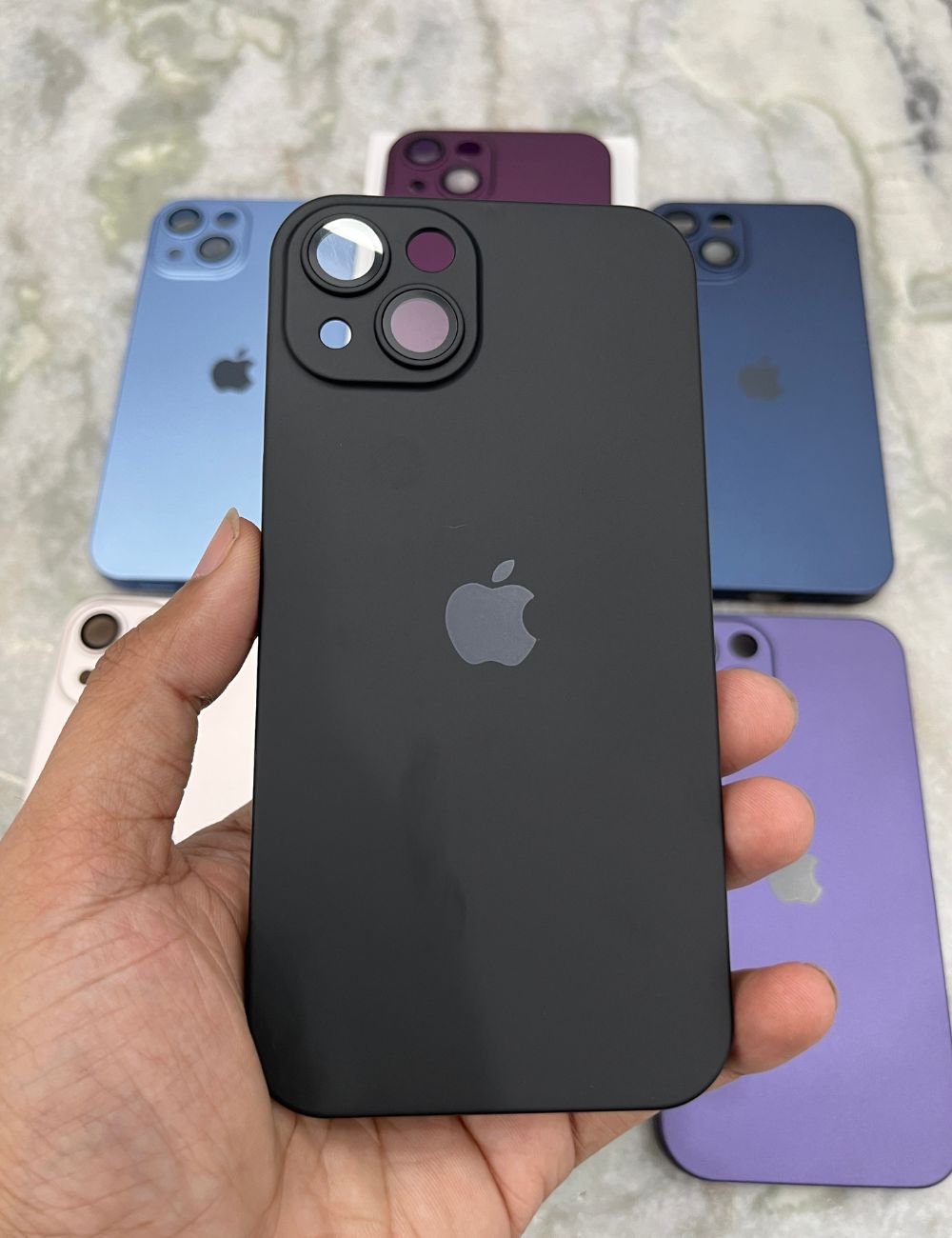 Black Hard Pc premium case for Apple Iphone 13