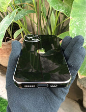 Load image into Gallery viewer, Black 6D chrome with lense silicone case for Apple Iphone 13
