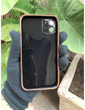 Load image into Gallery viewer, Black 6D chrome with lense silicone case for Apple Iphone 11
