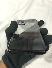 Load image into Gallery viewer, Black metallic chrome with lense transparent case for Oneplus 9R
