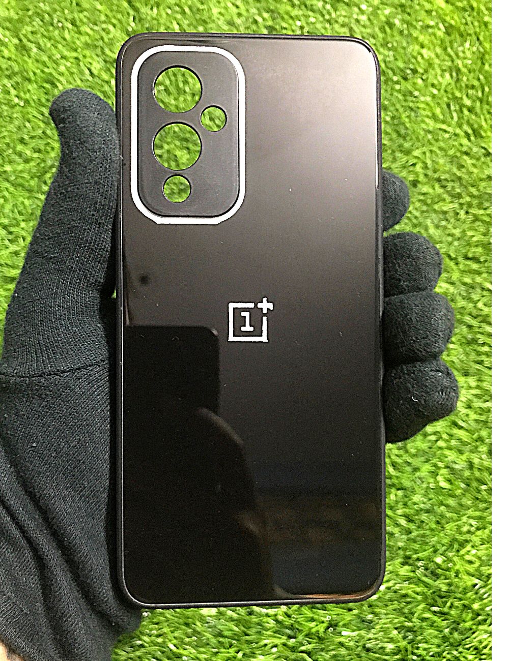 Black glass camera protector premium case for OnePlus 9