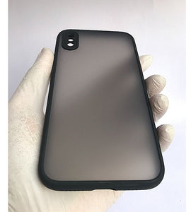 Black Camera Protector smoke case for Apple Iphone X/XS