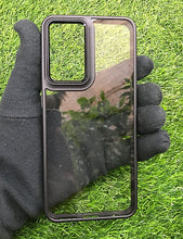 Load image into Gallery viewer, Black metal lense transparent case for OnePlus Nord CE 2
