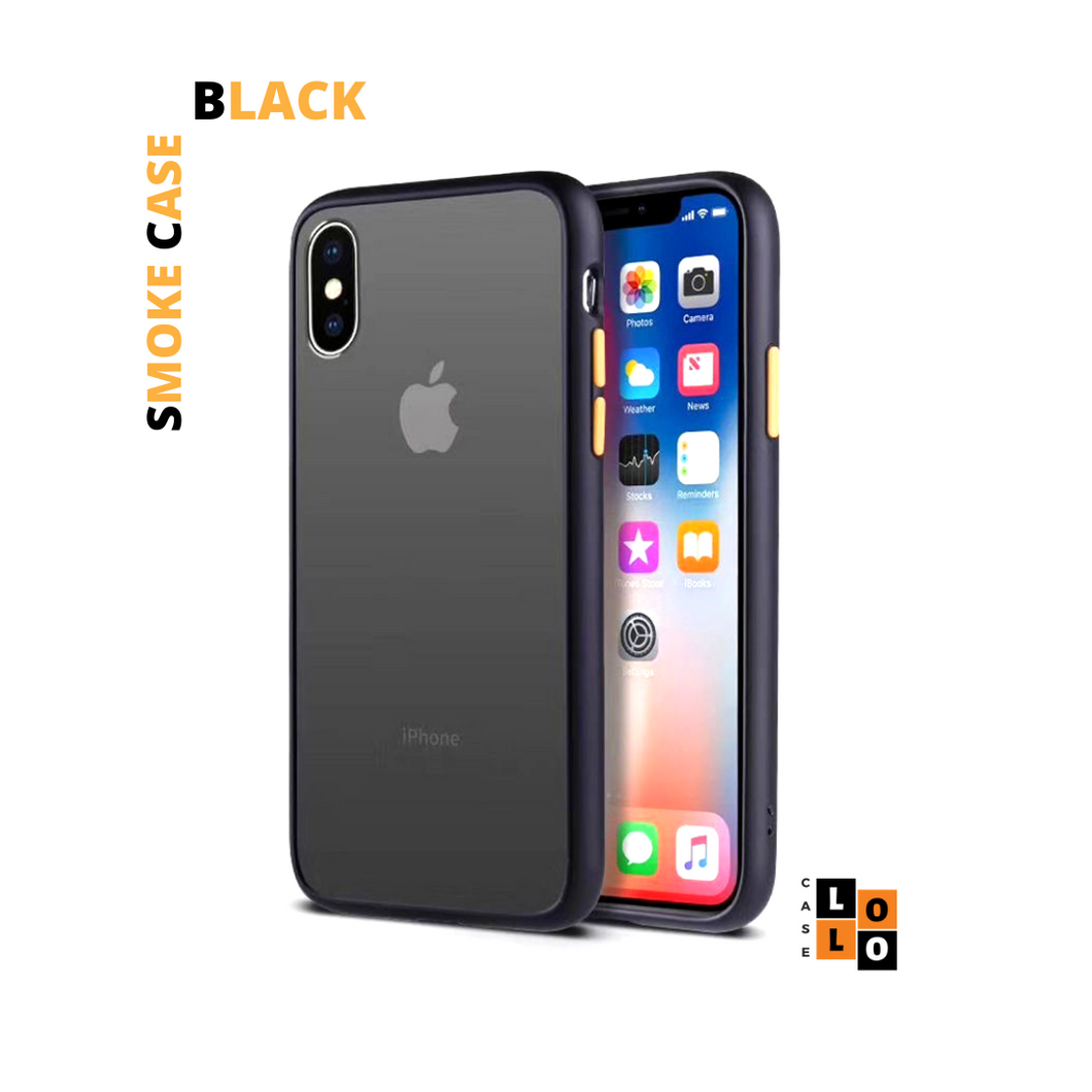 Black smoke case for Apple Iphone X/XS