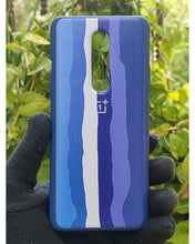 Load image into Gallery viewer, Blue Rainbow silicone case for OnePlus 8
