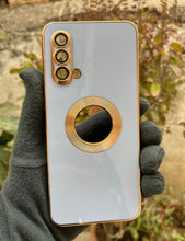 Load image into Gallery viewer, Siera Blue 6D chrome logo cut silicone case for OnePlus Nord CE
