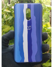 Load image into Gallery viewer, Blue Rainbow silicone case for OnePlus 7
