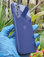 Load image into Gallery viewer, Blue glass camera protector premium case for OnePlus Nord
