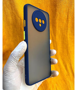 Blue Camera Protector Smoke case for OnePlus 7T