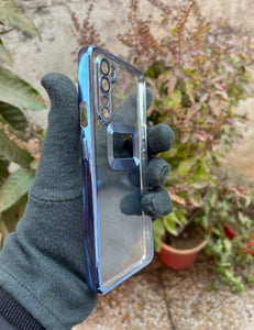 Deep Blue CD transparent case for OnePlus Nord