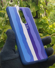 Load image into Gallery viewer, Blue Rainbow silicone case for OnePlus 8
