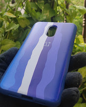 Load image into Gallery viewer, Blue Rainbow silicone case for OnePlus 7
