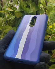Load image into Gallery viewer, Blue Rainbow silicone case for OnePlus 8
