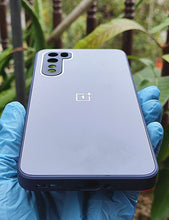 Load image into Gallery viewer, Blue glass camera protector premium case for OnePlus Nord
