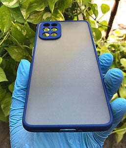 Blue Camera Protector Smoke case for OnePlus 8T/9R
