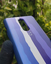 Load image into Gallery viewer, Blue Rainbow silicone case for OnePlus 8
