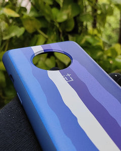 Blue Rainbow silicone case for OnePlus 7T