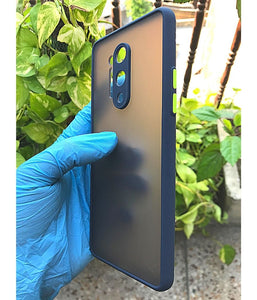 Blue Camera Protector Smoke case for OnePlus 8 Pro