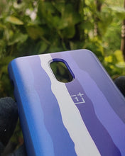 Load image into Gallery viewer, Blue Rainbow silicone case for OnePlus 7
