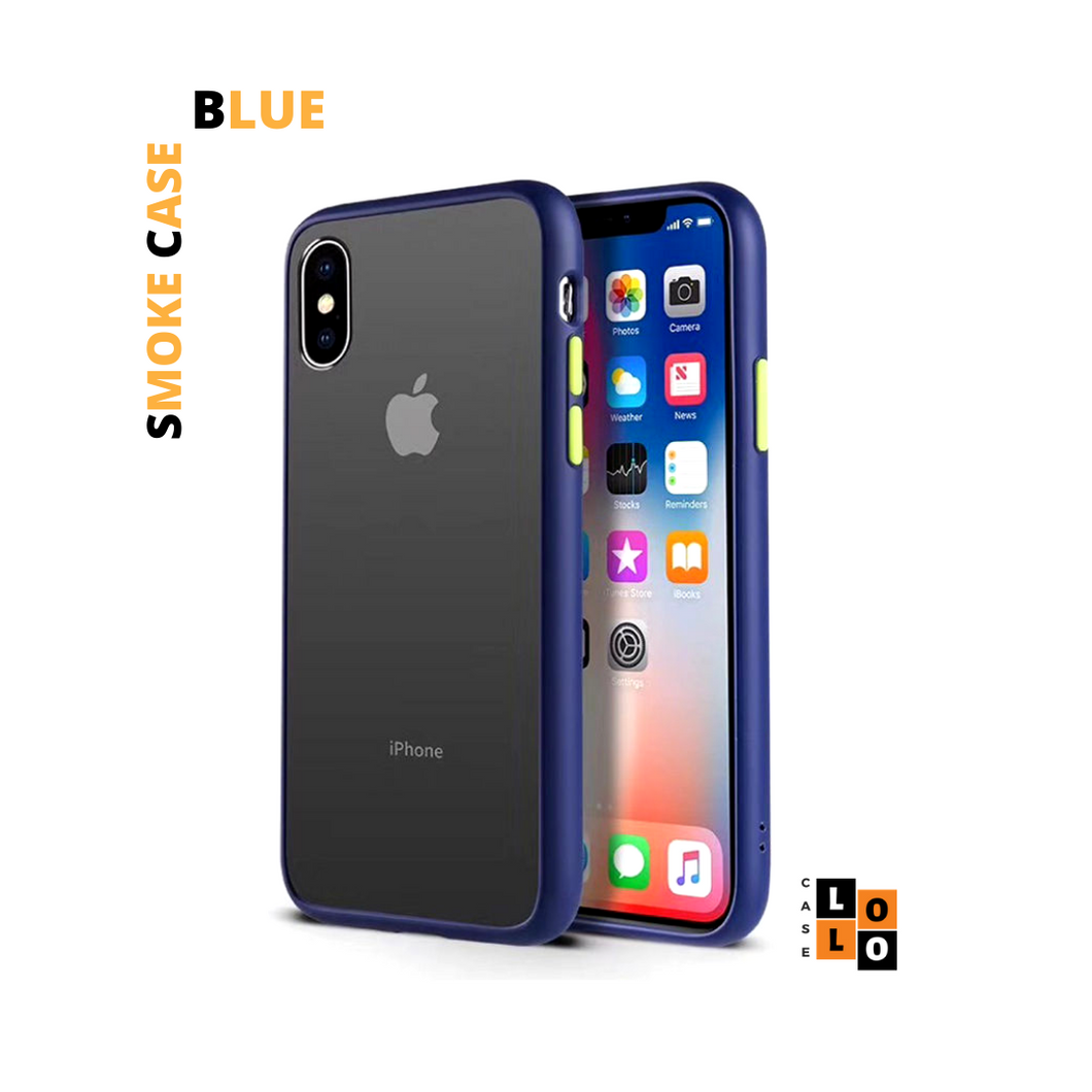 Blue smoke case for Apple Iphone XR