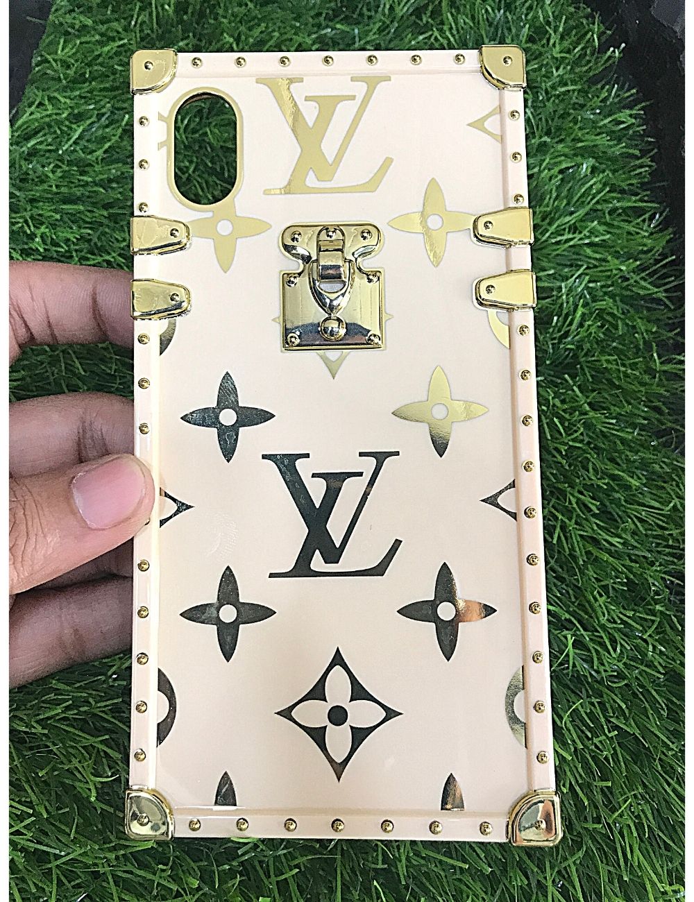 Apple Iphone Xr Lv Phone Case Creamy LV Gloss Premium Case For