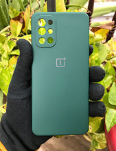 Load image into Gallery viewer, Dark Green candy silicone  case for OnePlus 9R
