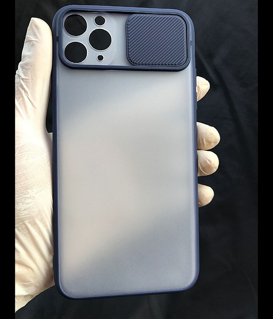 Dark Blue Shutter case for Apple Iphone 11 Pro