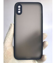 Load image into Gallery viewer, Dark Blue Camera Protector smoke case for Apple Iphone X/XS
