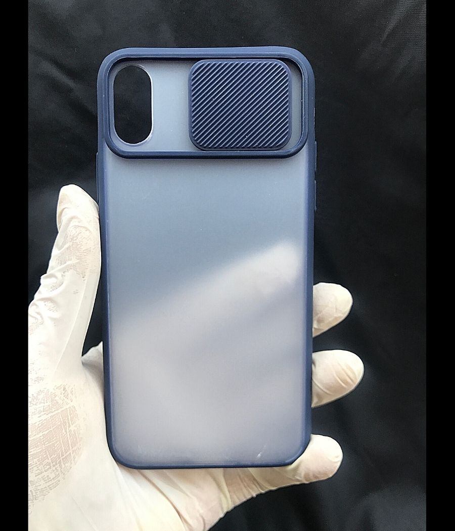 Dark Blue Shutter case for Apple Iphone X/XS