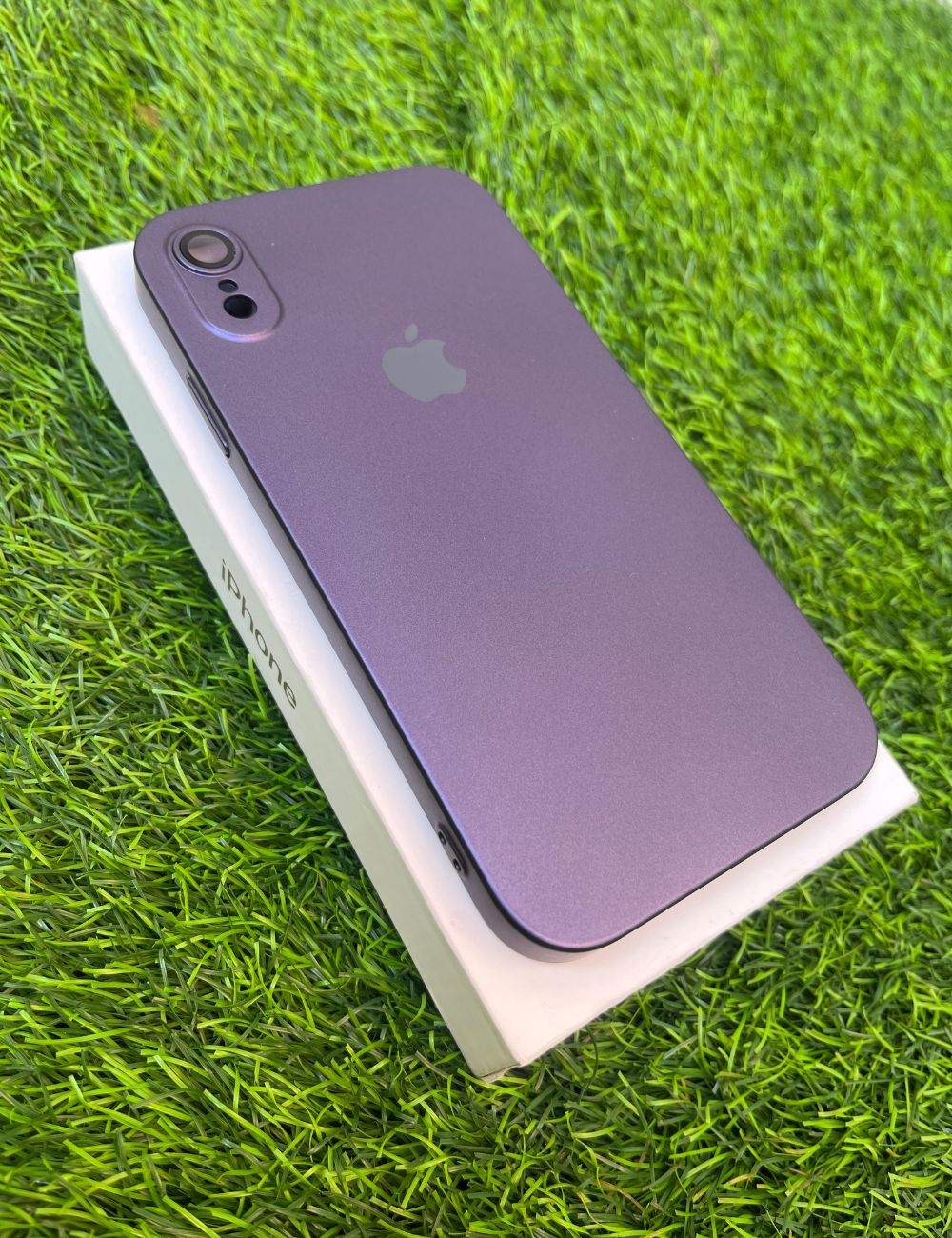Deep Purple Hard Pc premium case for Apple Iphone XR
