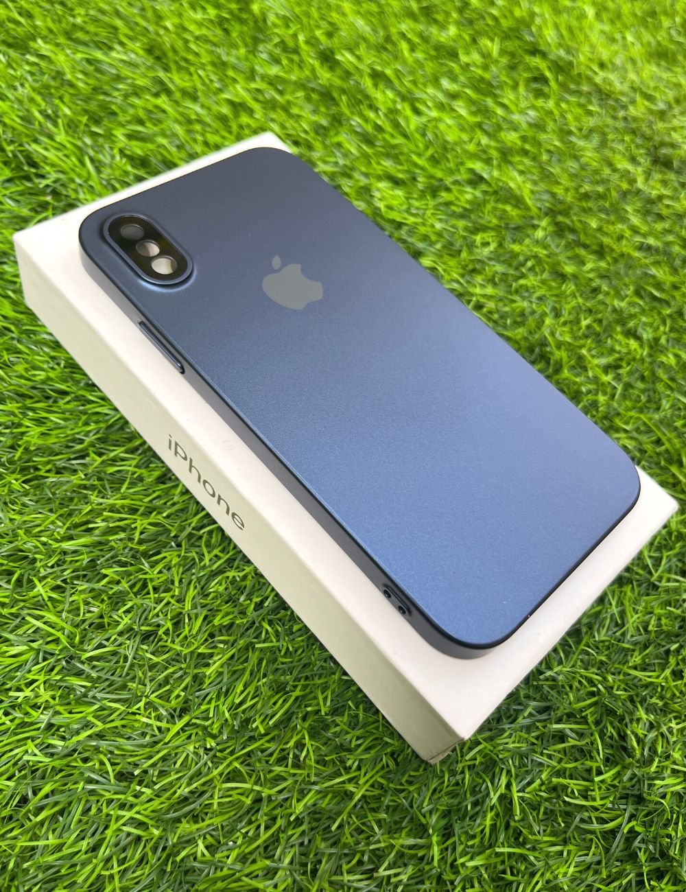 Deep Blue Hard Pc premium case for Apple Iphone X/XS